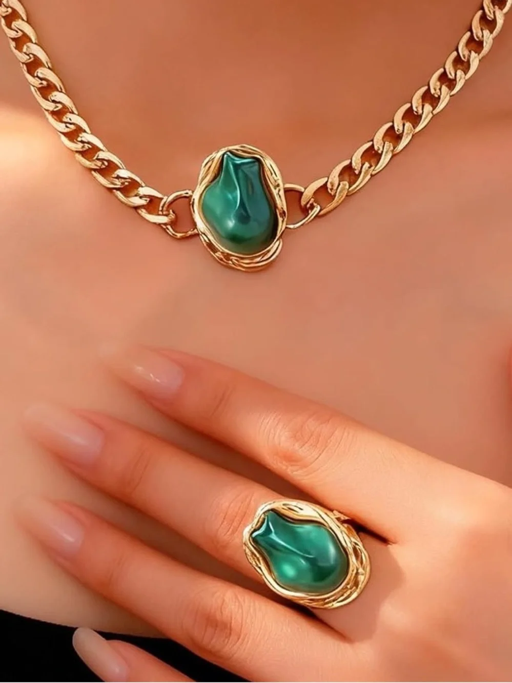 Anthropologie gold tone